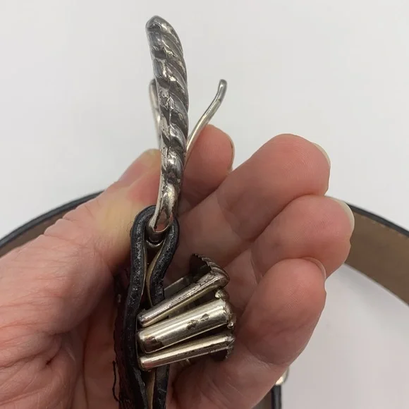 Vintage Brighton Museum Collection Belt Roman Coins Black Leather Sz Large FLAWS - Picture 7 of 16